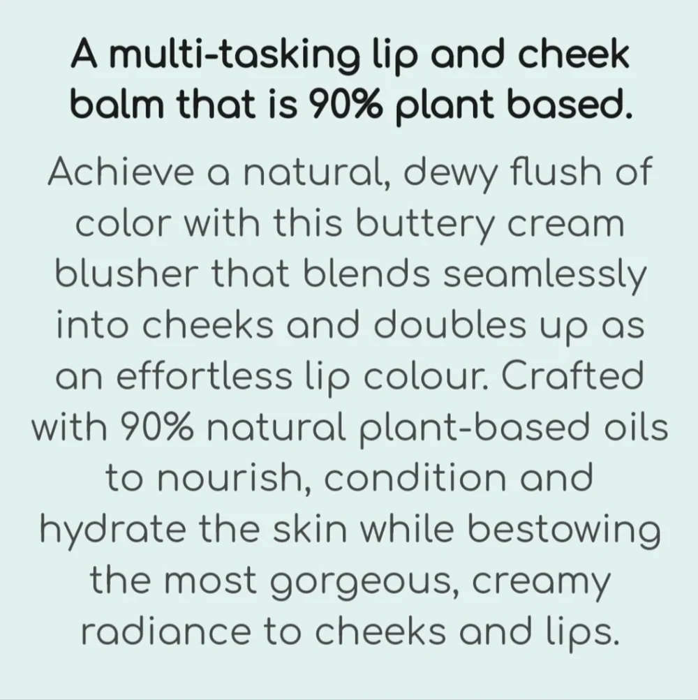 Beautaniq Beauty London Butter Lip & Cheek Balm 2 Pk Peach Blush & Mauve Lychee